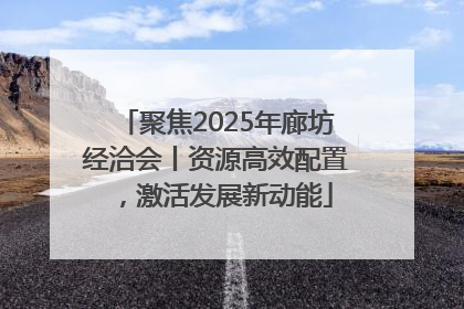 聚焦2025年廊坊经洽会丨资源高效配置，激活发展新动能