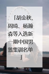 胡金秋、周琦、杨瀚森等入选新一期中国男篮集训名单