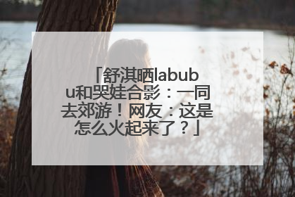 舒淇晒labubu和哭娃合影：一同去郊游！网友：这是怎么火起来了？