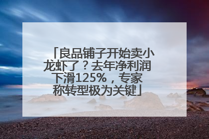 良品铺子开始卖小龙虾了？去年净利润下滑125%，专家称转型极为关键