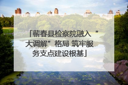 蕲春县检察院融入“大调解”格局 筑牢服务支点建设根基