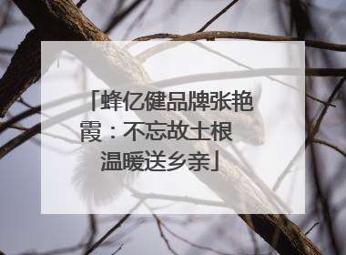 蜂亿健品牌张艳霞：不忘故土根 温暖送乡亲