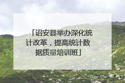 诏安县举办深化统计改革,提高统计数据质量培训班