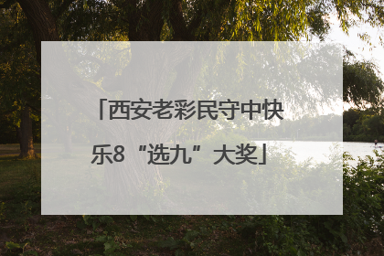 西安老彩民守中快乐8“选九”大奖