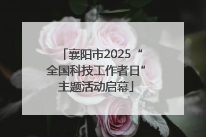 襄阳市2025“全国科技工作者日”主题活动启幕