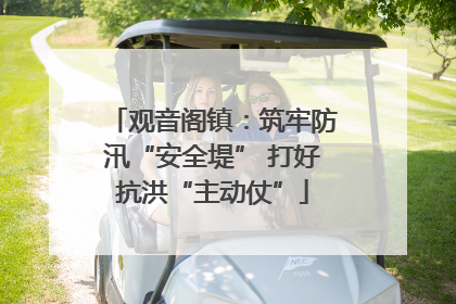 观音阁镇：筑牢防汛“安全堤” 打好抗洪“主动仗”