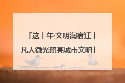 这十年·文明润宿迁丨凡人微光照亮城市文明