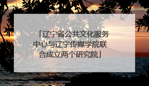 辽宁省公共文化服务中心与辽宁传媒学院联合成立两个研究院