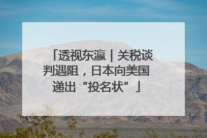 透视东瀛｜关税谈判遇阻，日本向美国递出“投名状”