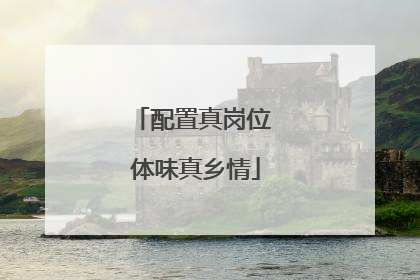 配置真岗位 体味真乡情