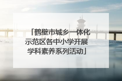 鹤壁市城乡一体化示范区各中小学开展学科素养系列活动