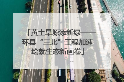 黄土旱塬添新绿——环县“三北”工程加速绘就生态新画卷
