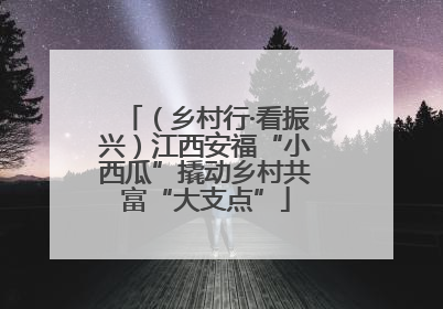（乡村行·看振兴）江西安福“小西瓜”撬动乡村共富“大支点”