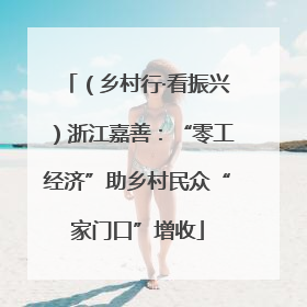 （乡村行·看振兴）浙江嘉善：“零工经济”助乡村民众“家门口”增收