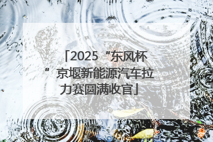 2025“东风杯”京堰新能源汽车拉力赛圆满收官