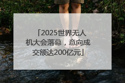 2025世界无人机大会落幕，意向成交额达200亿元