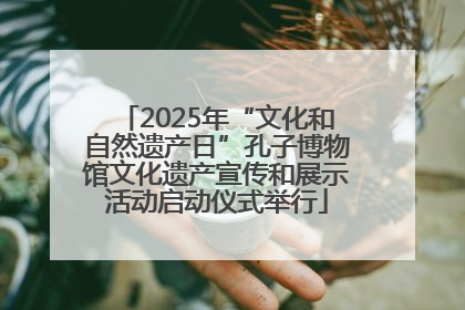 2025年“文化和自然遗产日”孔子博物馆文化遗产宣传和展示活动启动仪式举行