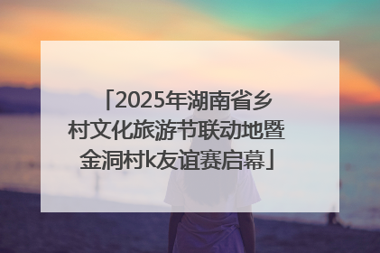 2025年湖南省乡村文化旅游节联动地暨金洞村k友谊赛启幕
