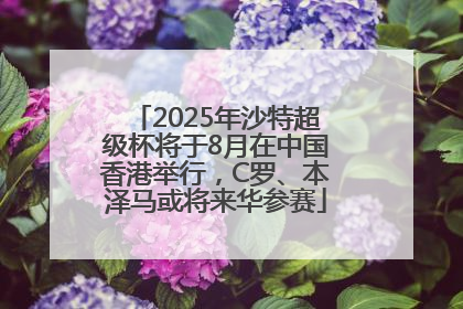 2025年沙特超级杯将于8月在中国香港举行，C罗、本泽马或将来华参赛
