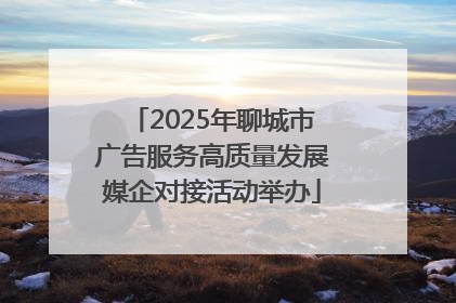 2025年聊城市广告服务高质量发展媒企对接活动举办