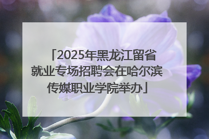 2025年黑龙江留省就业专场招聘会在哈尔滨传媒职业学院举办