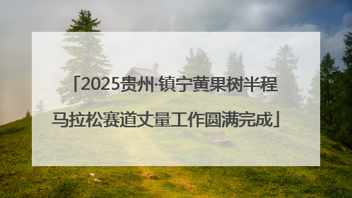 2025贵州·镇宁黄果树半程马拉松赛道丈量工作圆满完成