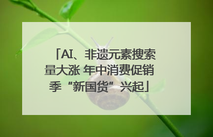 AI、非遗元素搜索量大涨 年中消费促销季“新国货”兴起
